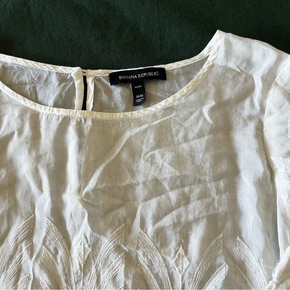 FREE WITH PURCHASE: Banana Republic white lace blouse - Picture 2 of 3